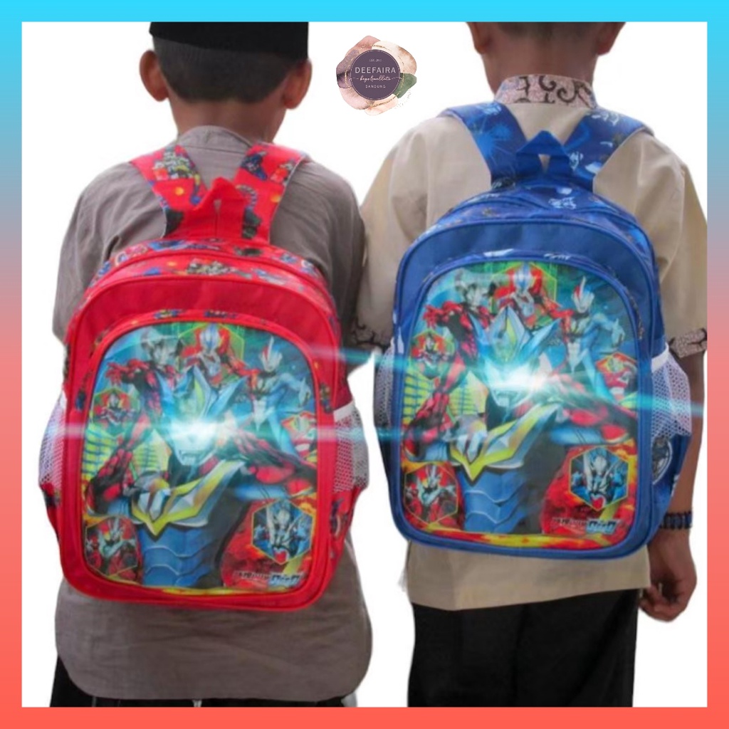 Tas Ransel Anak Motif Ultr4KuatM4n 3DX Led Menyala Untuk Anak Tk &amp; Sd