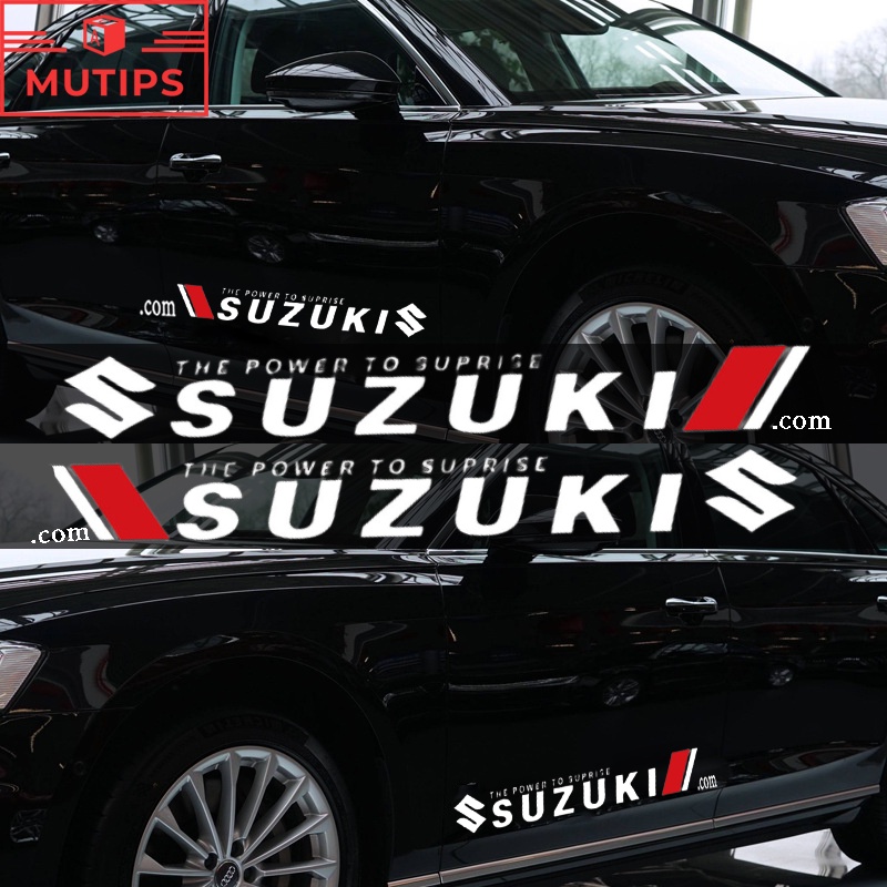 Suzuki 2Pcs Body Mobil Pintu Samping Anti Air Stiker Penutup Lecet Untuk Swift XL7 SX4 Jimny Vitara ERTIGA Splash Katana