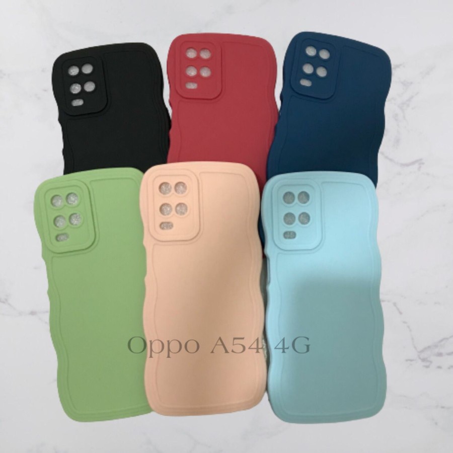 CASE OPPO A54 4G - SOFTCASE SILIKON GELOMBANG WAVY PRO CAMERA - GA