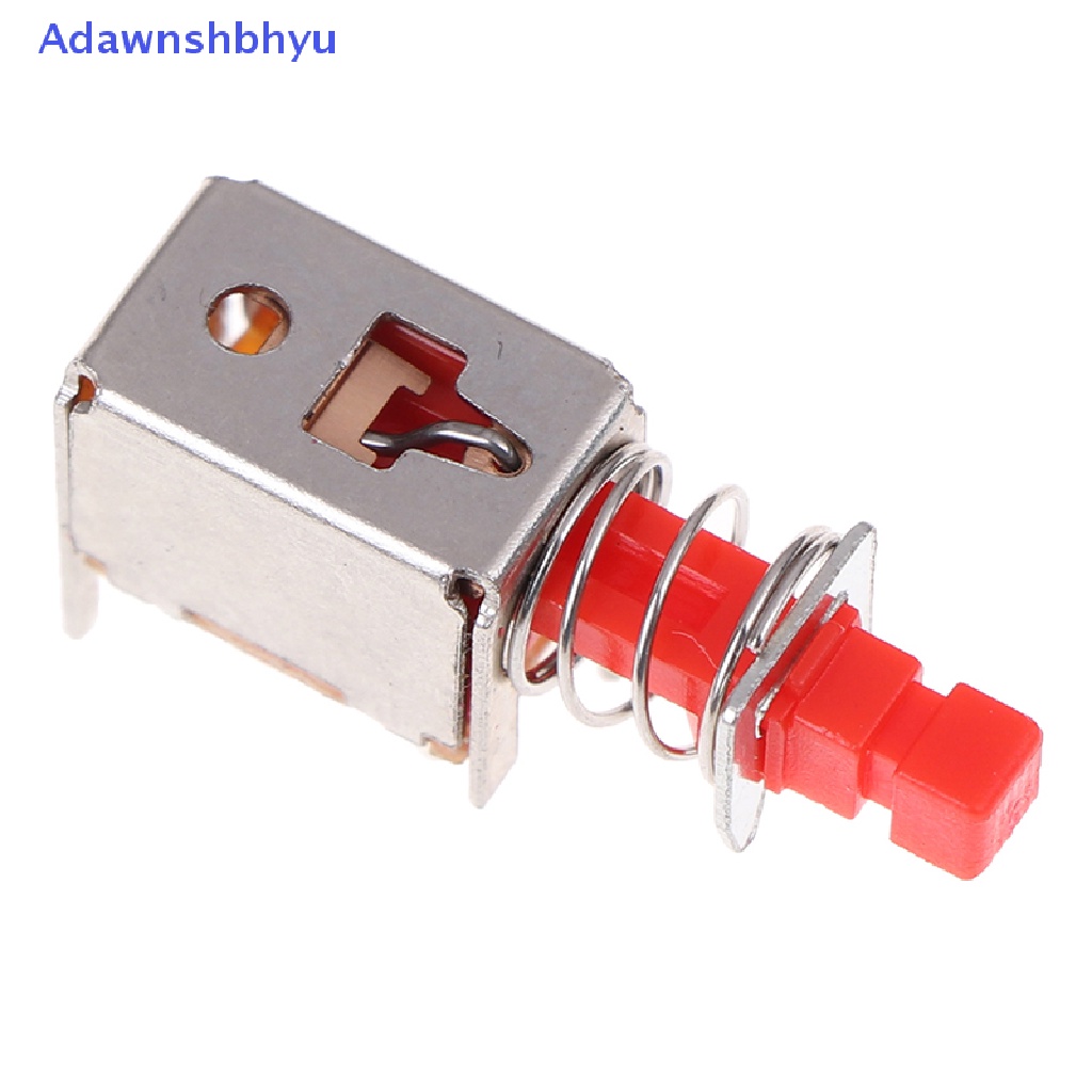 Adhyu 10Pcs Saklar Kunci Langsung A03 PS-22F03 6pins self-locking power Switchs red ID