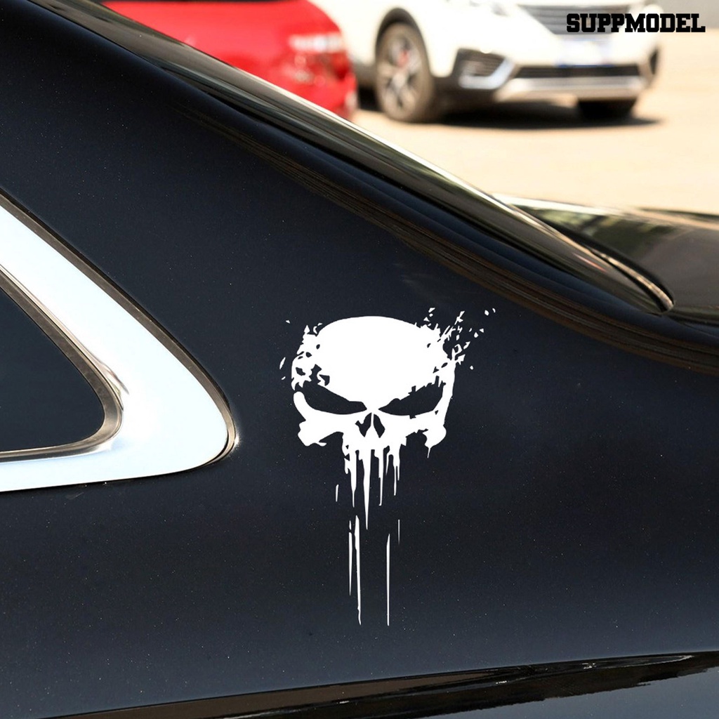 [Auto] Stiker Reflektif Motor Mobil Motif Tengkorak Blood Speed Auto Rear Decor