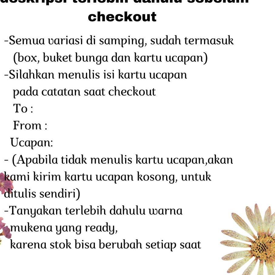 

サ Hampers Mukena / Hampers Hijab / Mukena Travel / Mukena Renda / Hampers Buket ふ
