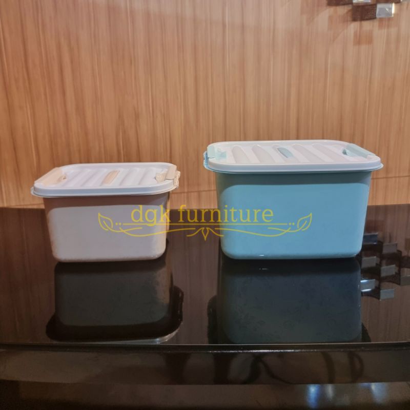 Kontainer Container Box Kotak Penyimpanan Baju Pakaian Mainan Serbaguna Tutup Bertutup Pastel 8 Liter 8L 8 L 14 Liter 14L 14 L Plastik