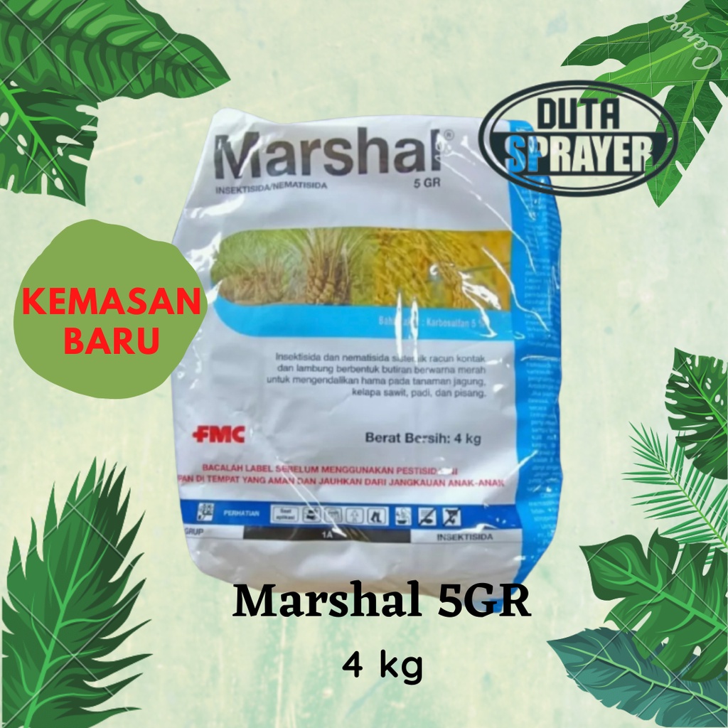 Marshal 5GR 5 GR 4Kg Insektisida Nematisida 4 Kg Jagung Pisang Padi
