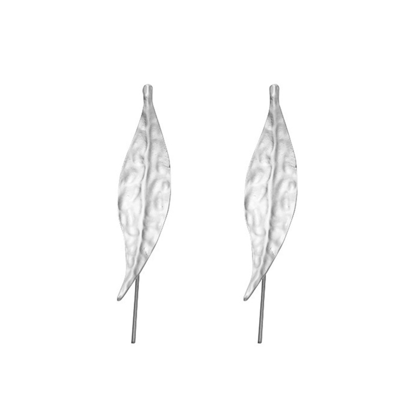 Fancyqube Retro Warna Emas Logam Daun Stud Anting Geometris Tidak Teratur Tanaman Earring Untuk Wanita Gadis Pesta Perjalanan Perhiasan