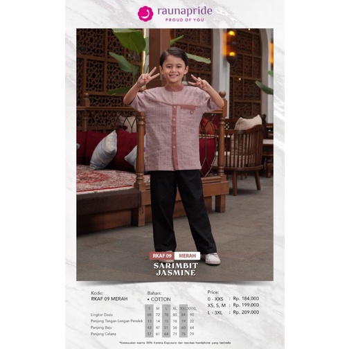 Terbaru Koko anak&Koko Dewasa Rauna Jasmine