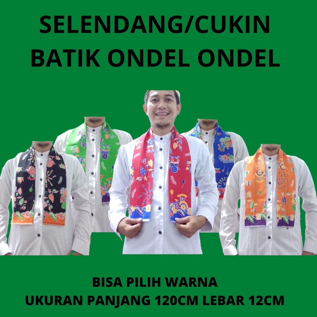 SELENDANG ONDEL ONDEL I SYAL ONDEL I CUKIN BATIK ONDEL ONDEL ANAK SAMPAI DEWASA