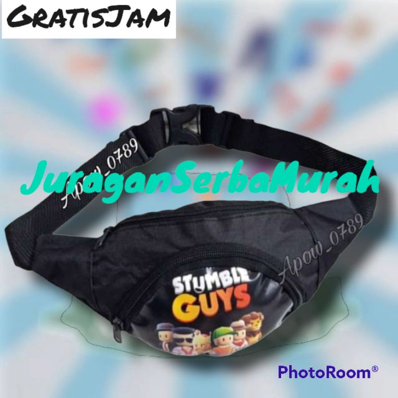 Waitsbag Tas Selempang Anak Laki-laki Karakter Stumble guys Murah