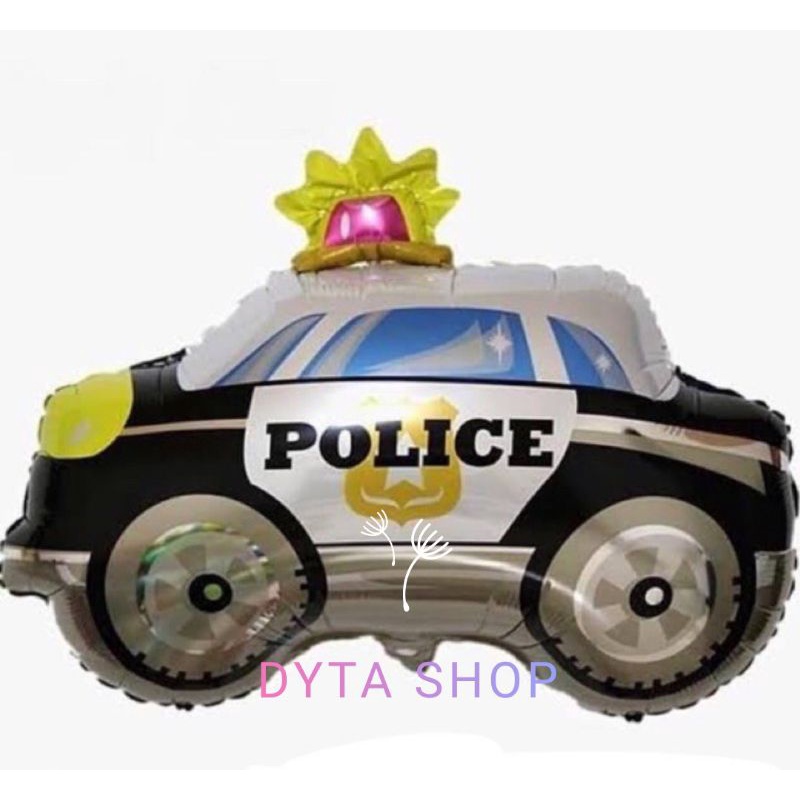 Balon Foil Mobil Polisi ±60cm