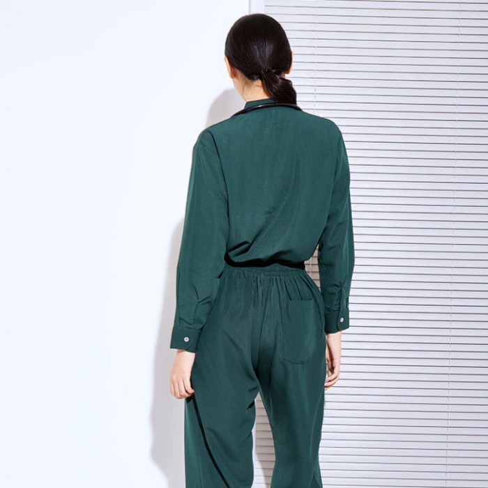 Baju Jaga MLS - DARK GREEN Scrubs on Call Flowy Lengan Panjang