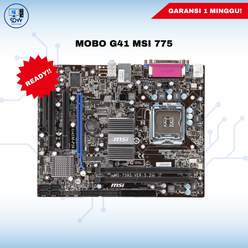 MOBO G41 MSI DDR3 SOCKET 775