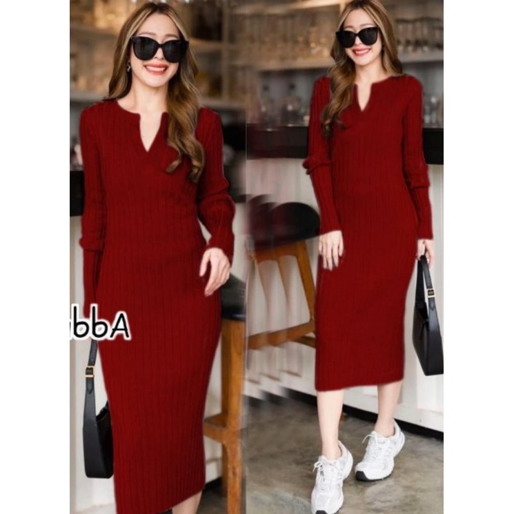 Dress Ffimoll - Dress Rajut Terbaru - Casual Dress Wanita