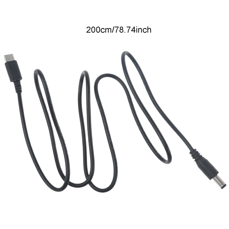 Kabel Converter Gro 2m Type-C PD to 12V 5 5x2 1mm Untuk Modem Router Lampu Meja Kipas