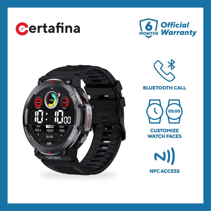 New LEMFO LF33 NFC Smart Watch Men IP68 Waterproof Bluetooth Call Music Play Sport Smartwatch 400mah