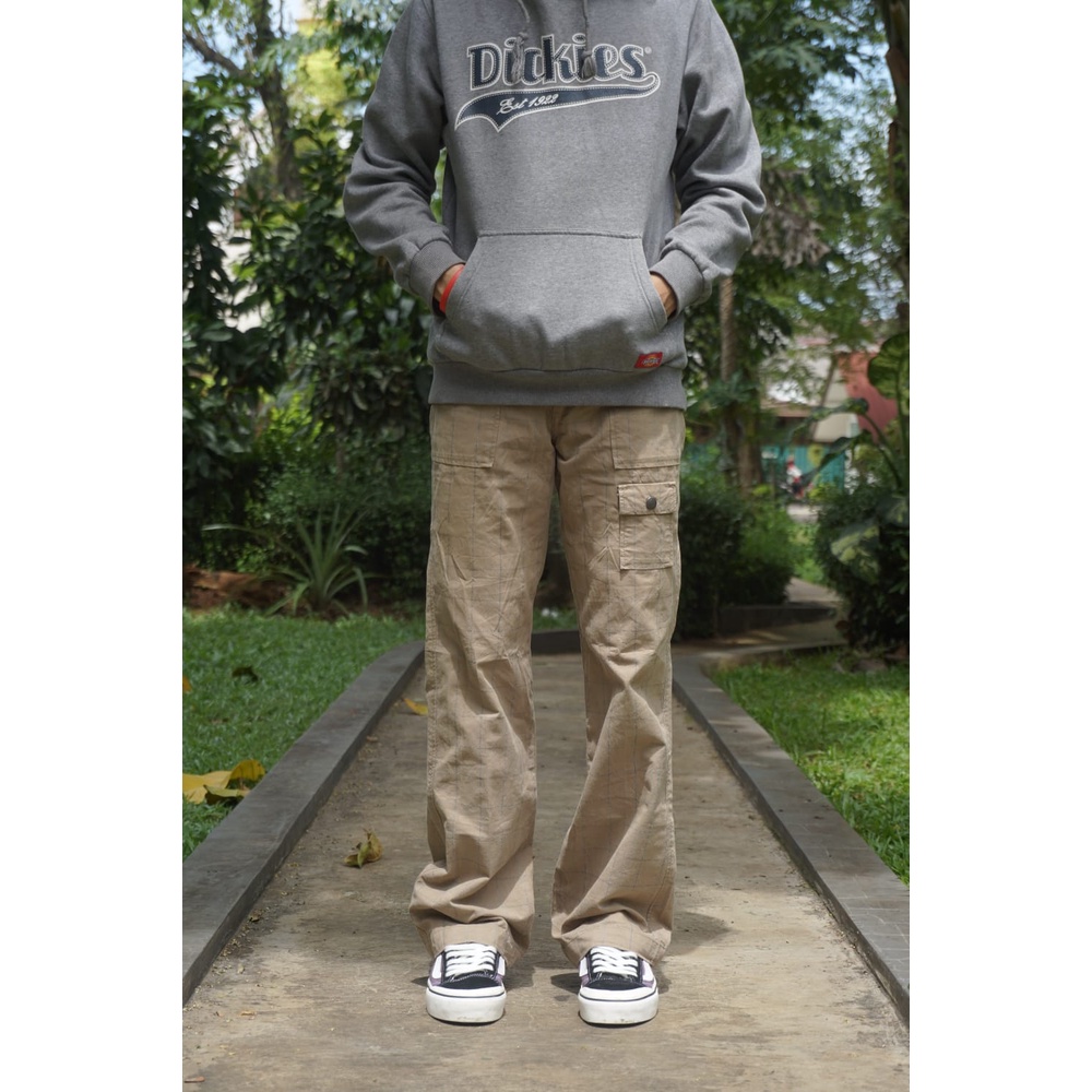 Celana panjang pria tartan drugstore / celana second