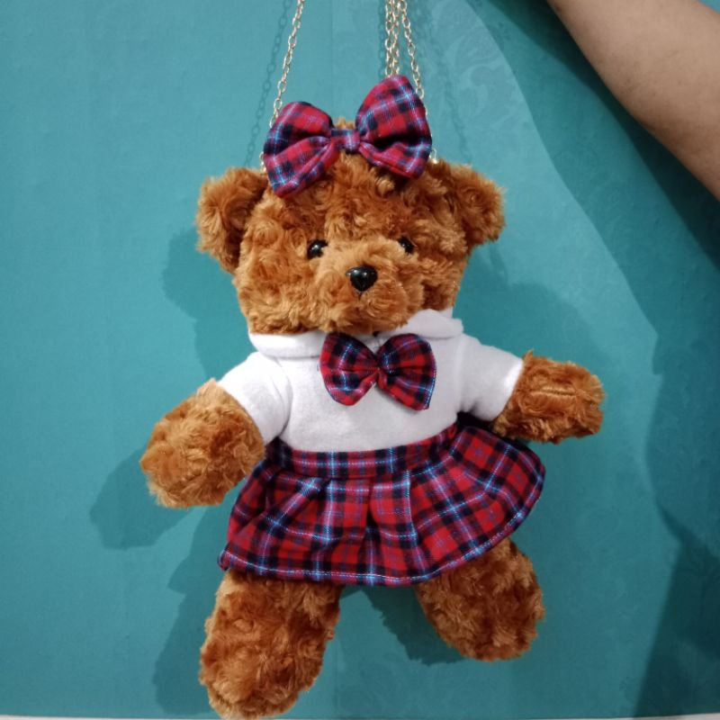 Tas Beruang Berdiri Rok / Tas Beruang / Tas Beruang Rok Pita