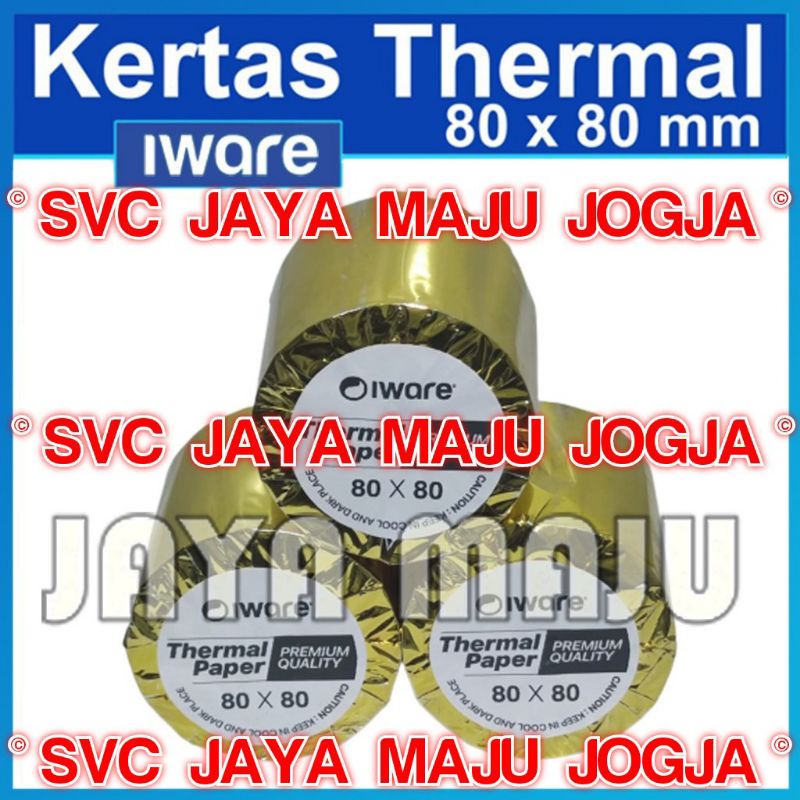 

80 X 80 IWARE | KERTAS ATM - KERTAS KASIR - KERTAS THERMAL - PAPER ROLL - DIRECT THERMAL ( TANPA RIBBON ) | IWARE 80×80 / 80 × 80 / 80x80 / 80 x 80 / 80X80 - EPSON - HPRT - IWARE - JANZ - MATRIX POINT - MINI POS - PANDA - STAR - ULTRON - VSC - XPRINTER