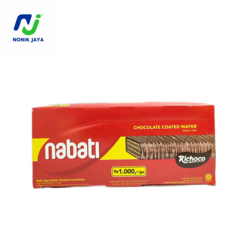 Nabati Chocolate Coated Wafer isi 12 pcs