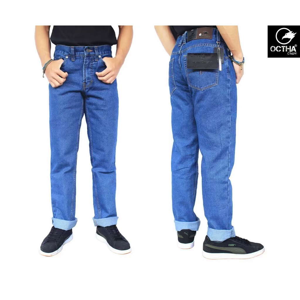 Celana jeans pria panjang standart / jeans reguler pria - basic celana panjang jeans- Distro Jeans