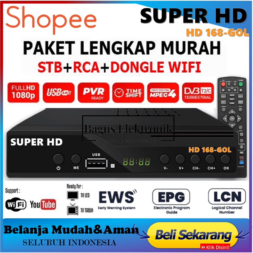 SET TOP BOX TV DIGITAL SUPER HD HARIMAU FULL HD 1080P SNI STB TV DIGITAL/Receiver TV SET TOP BOX TV DIGITAL SUPER HD HARIMAU FULL HD 1080P SNI STB TV DIGITAL