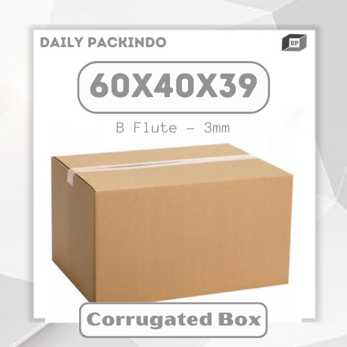 

Kardus/Packing/Dus/Corrugated/Box Ukuran 60X40X39 Cm Dus Besar B Flute