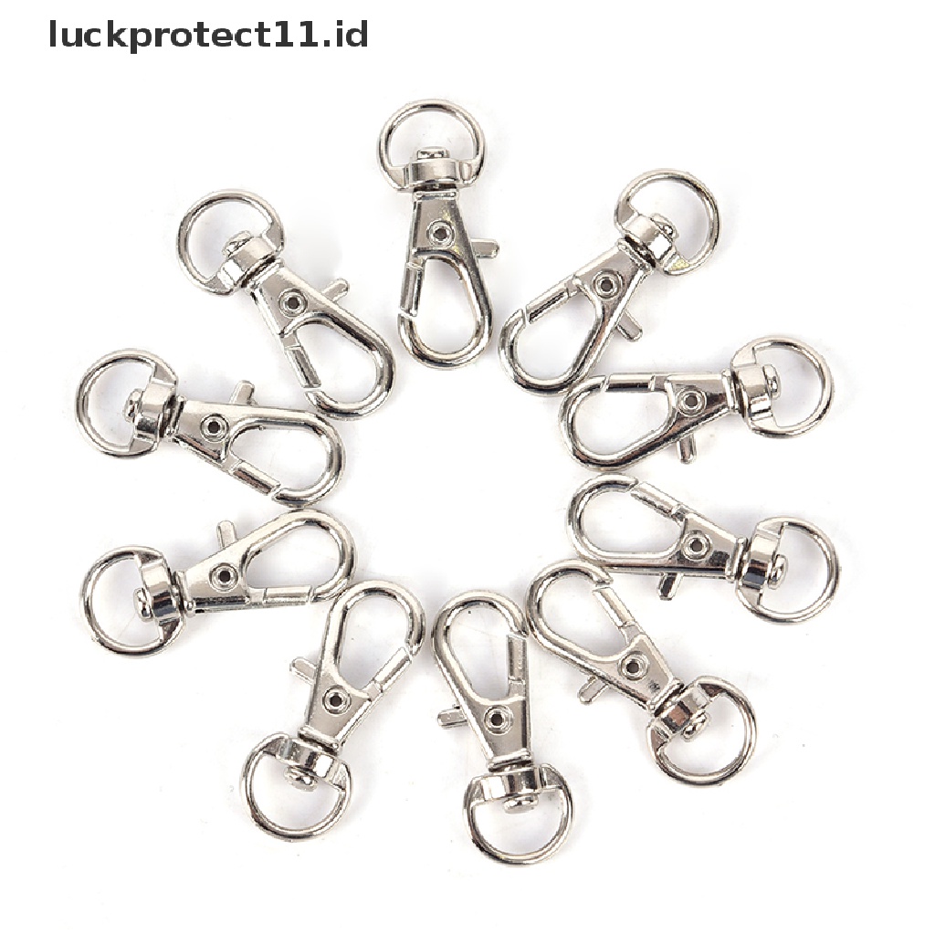 /Fashion Hot// Fashion// 10pcs Gantungan Kunci Paduan Aluminium Mini Membuat Snap Spring Clip Hook Carabiner Gesper.