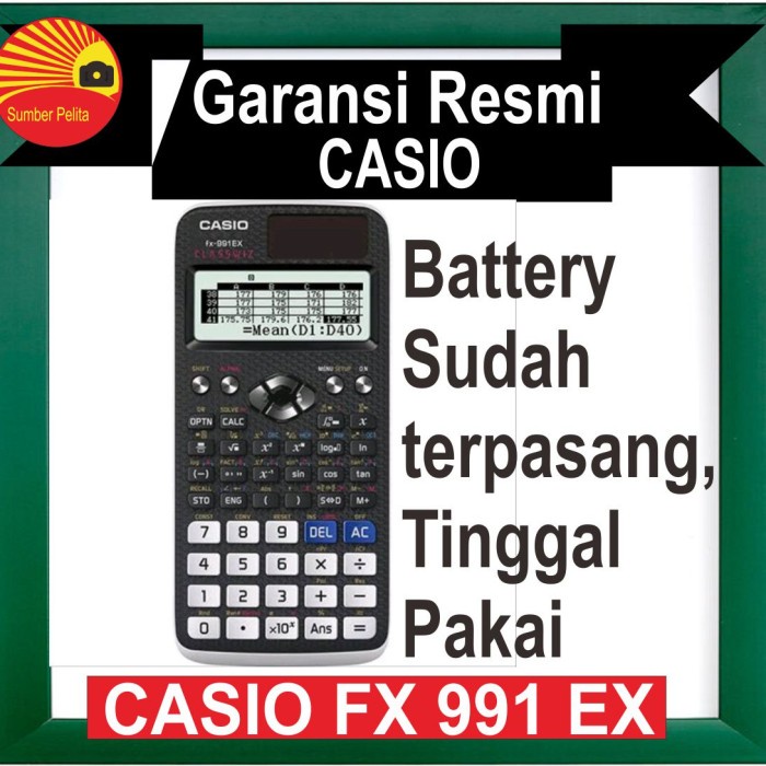 

GRATIS ONGKIR CASIO FX 991 EX KALKULATOR SCIENTIFIC / FX991 / FX 991EX
