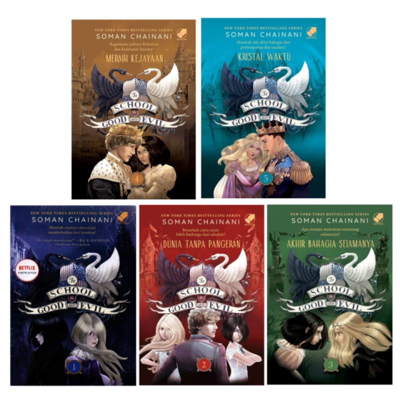 SERI NOVEL THE SCHOOL FOR GOOD AND EVIL 1-5