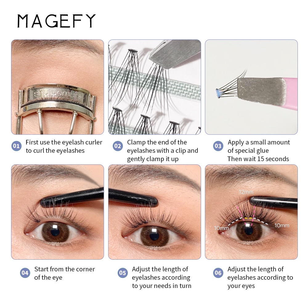 MAGEFY Bulu Mata Tanam Eyelash Extension EXTRA 7163-10P-10mm