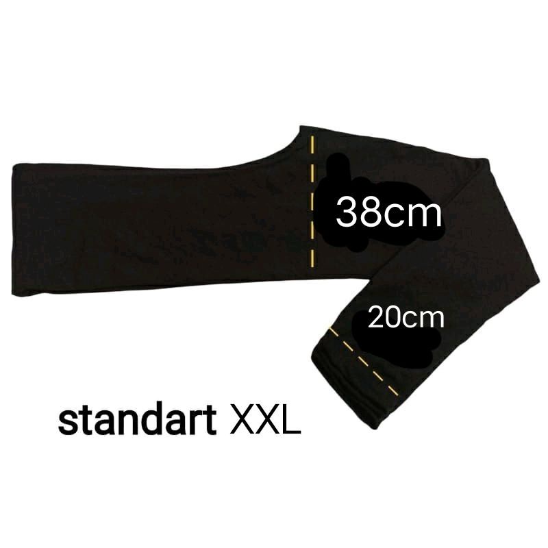 Manset Tangan Sambung Bolero XXL (Spandex Rayon Premium) Manset Tangan Anti Melorot