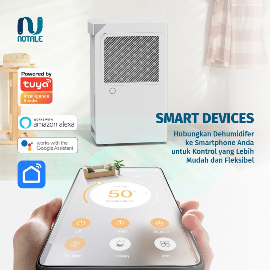 Notale Grandia Pro Smart Dehumidifier 35L/hari with Wifi - Garansi Resmi