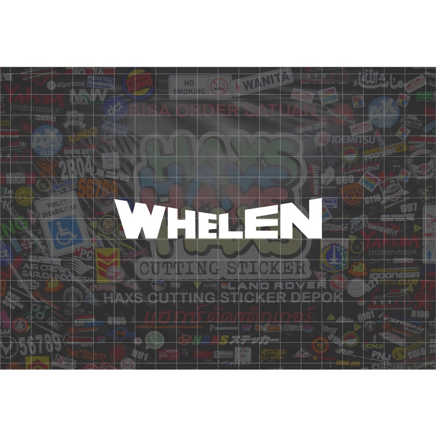 Cutting Sticker Logo Whelen Ukuran 10 Cm Untuk Motor Mobil
