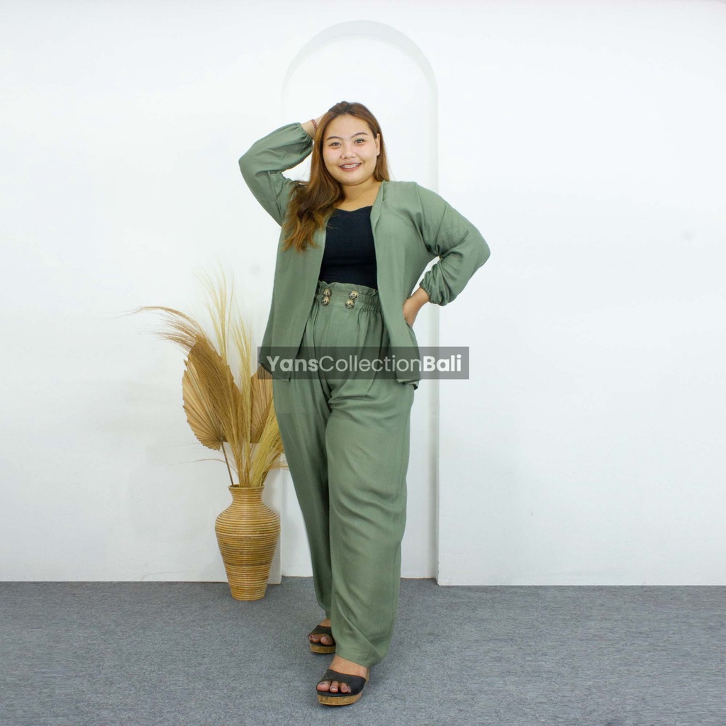 Setelan Outer Polos Jumbo Bali Murah