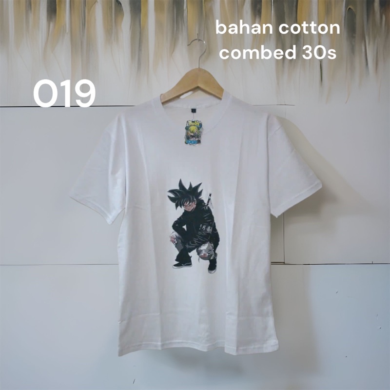 baju polos gambar DTF bahan cotton combed 24s unisex kode 019