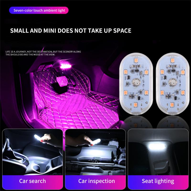 Lampu Mobil Usb Led Wireless Lampu Interior Lampu Buku Plafon Sensor Sentuh Lampu Pelindung Mata Baca Lampu Malam