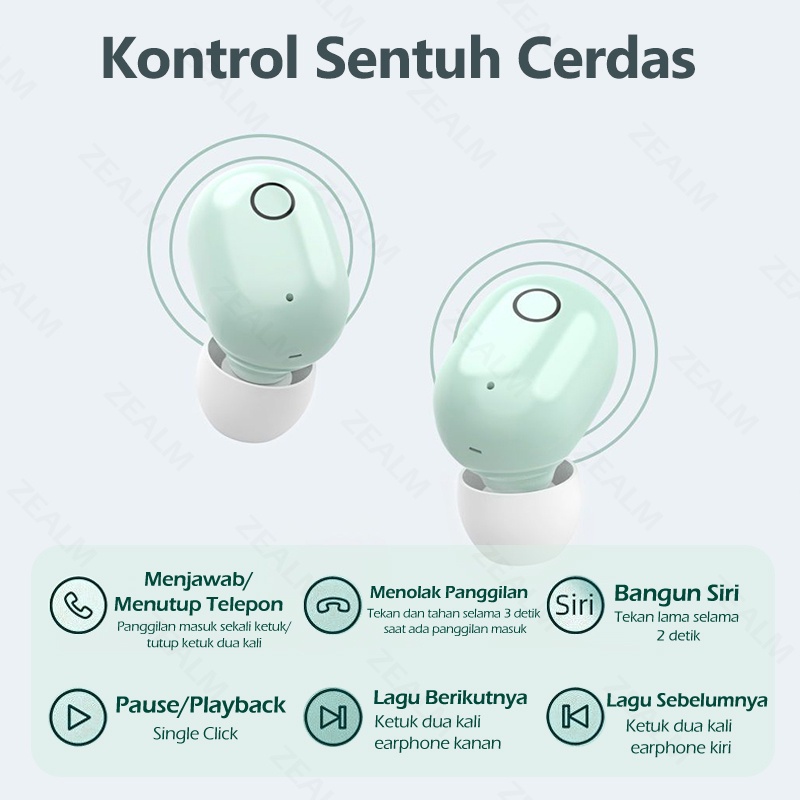 E6S LED Display Earphone Bluetooth TWS with Mic Headset Bluetooth Smart Touch Henset Bloetooth Sport Waterproof Earphone Wireless HiFi Stereo Handset Bluetooth