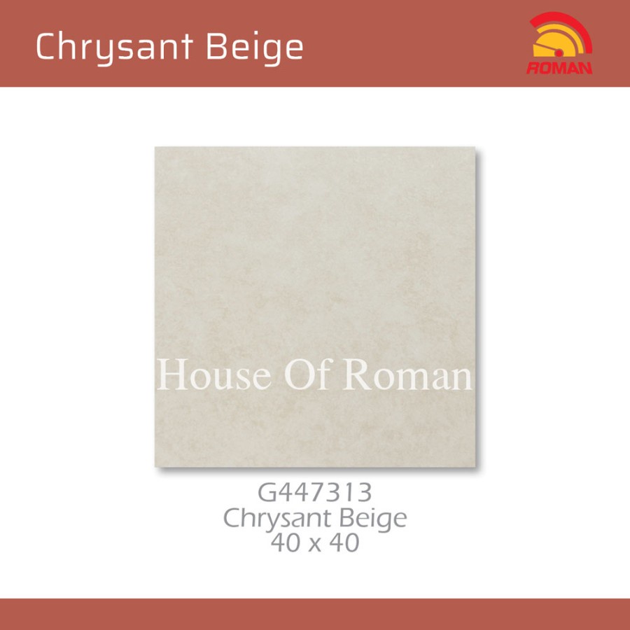 ROMAN KERAMIK CHRYSANT BEIGE 40X40 G447313 (ROMAN HOUSE OF ROMAN)