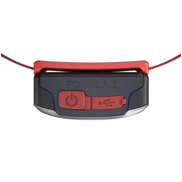 FORCLAZ 500 Senter Kepala 100 Lumen Rechargeable Bivouac USB