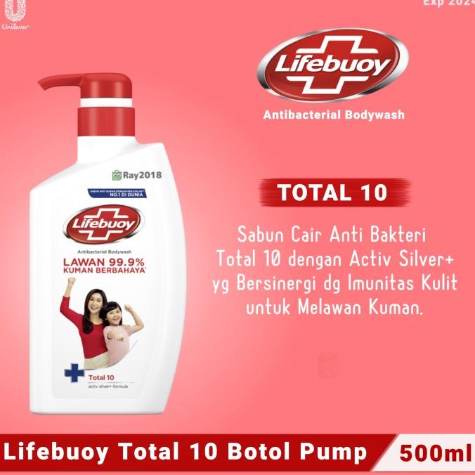 PROMO SERU [COD] Lifebuoy Sabun Mandi Cair Botol Pump 500ml ORIGINAL 100%