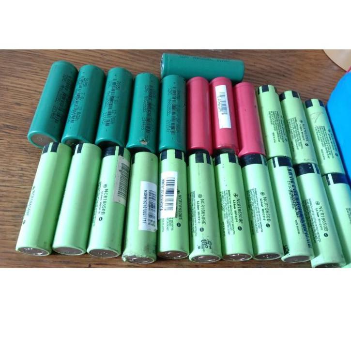 ➨ Baterai 18650 bekas copotan laptop ori Mr 10-89 . Baterai Charger Baterai ces. 𝕰