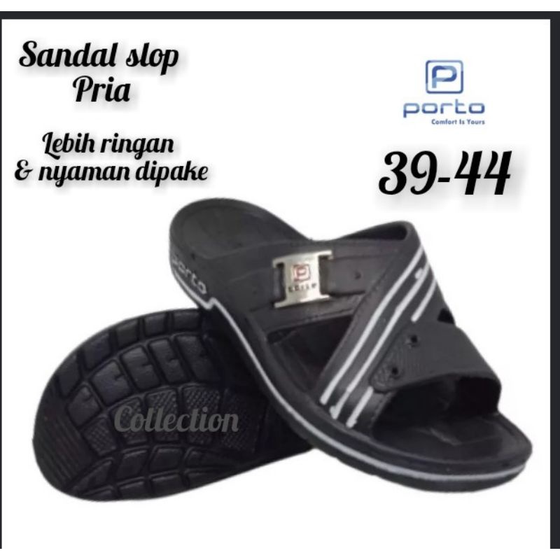 sandal slop karet porto/sandal karet slop porto pria/sandal rumah pria 30-44