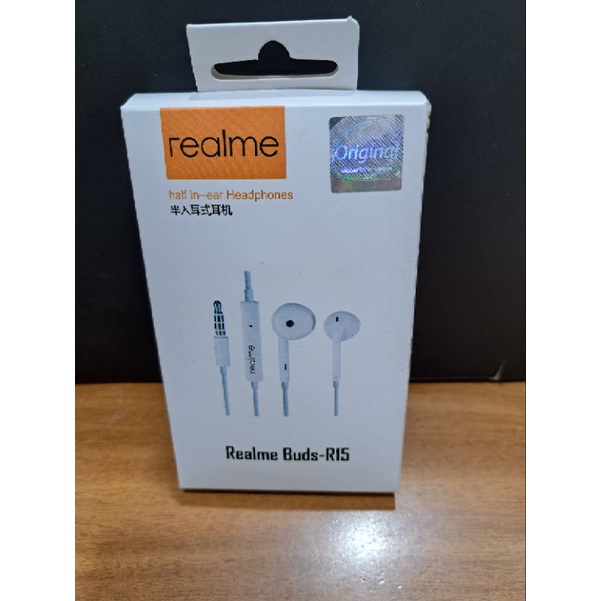 Headset Earphone Handphone Original Tipe Koneksi Kabel Realme Buds-R15