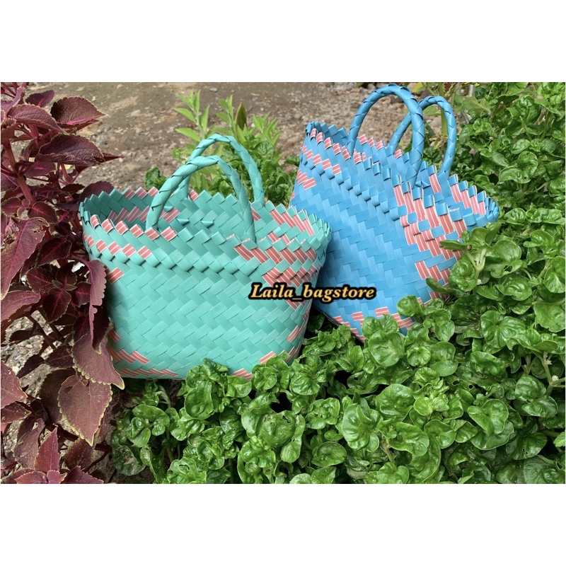 READY STOCK ~ Tas Anyaman Plastik LURIK KeCIL SEDANG JUMBO TERMURAH Untuk Hampers Lebarab parcel Berkat Tahlilan Sembako Hantaran Muat Kotak Nasi