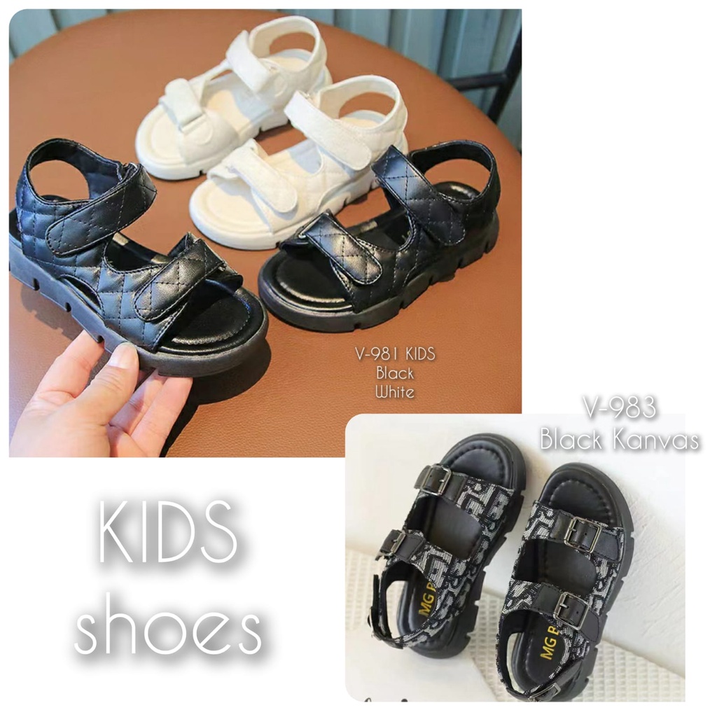 SANDAL ANAK-ANAK MY-BABY IMPORT UNISEX V-981 KULIT V-983 KANVAS