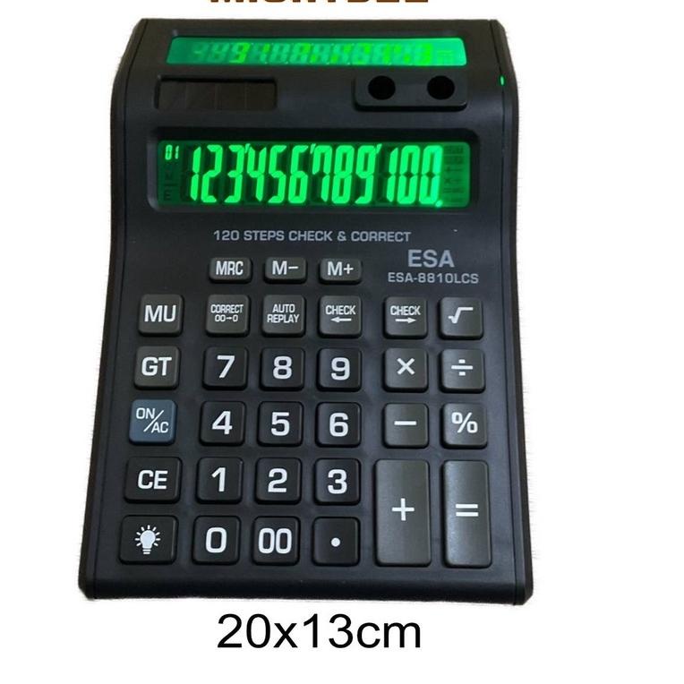 

With Discount 9.9 Kalkulator LED 2 Layar 12 Digit ESA - Kalkulator Check Correct - Kalkulator Dagang ★