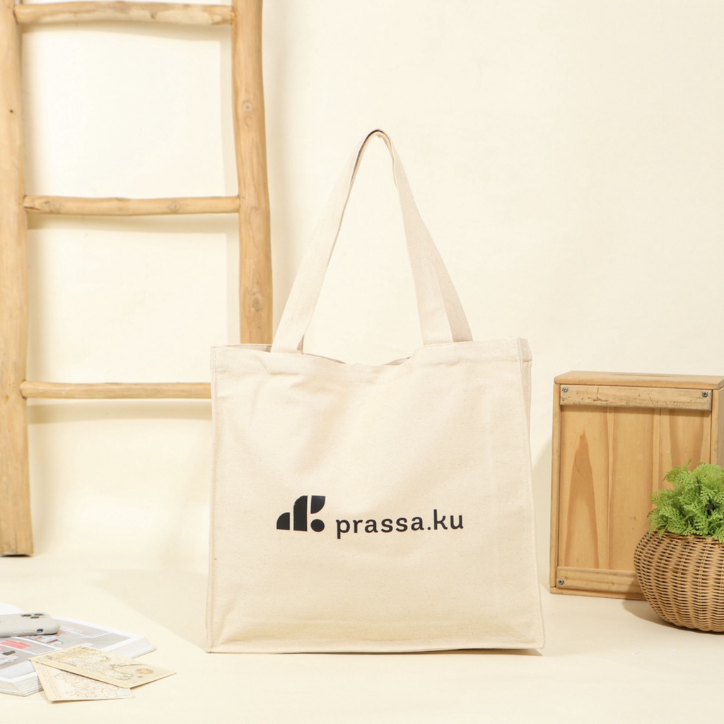 Prassa.ku | Lizio Bag - Tas Tote | Totebag Kanvas Sablon