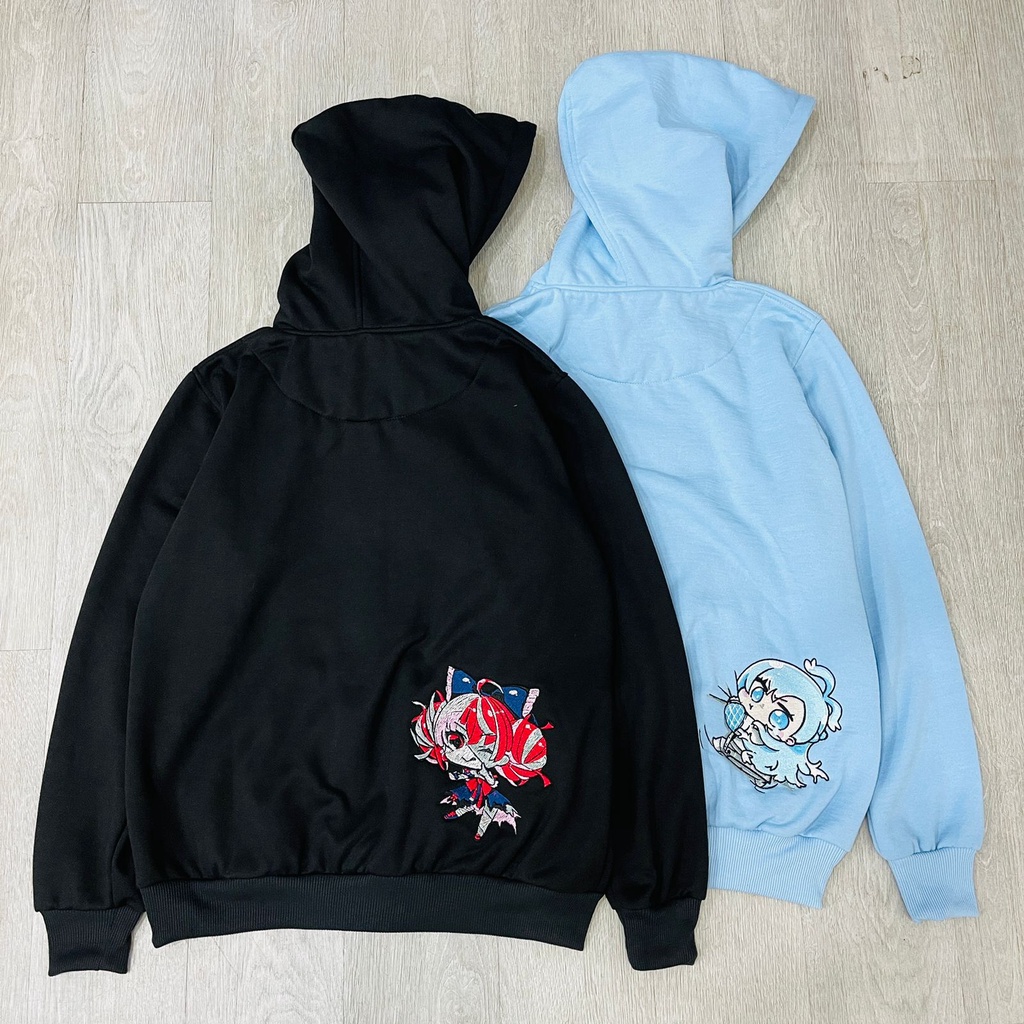 Hoodie Kureiji Ollie HololiveID Anime Vtuber Premium Unisex embroidery