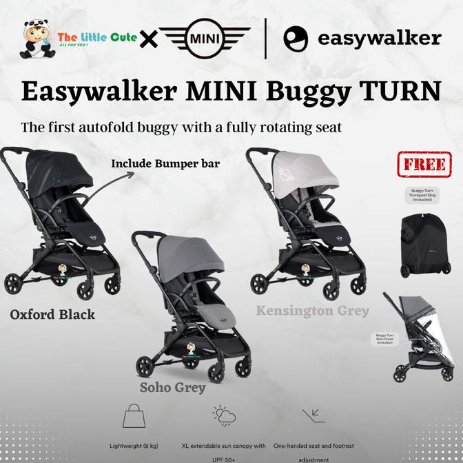 Easywalker MINI Buggy TURN Stroller Autofold