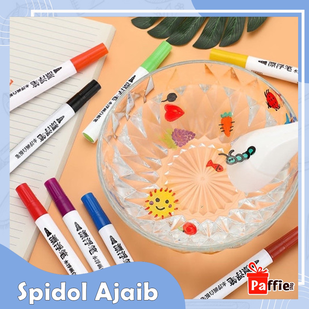 

Spidol Ajaib Air Magic Marker Floating Pen Water Based Mainan Edukasi Anak Alat Tulis Serbaguna Motif Sendok Keramik Warna Gambar Bisa Mengapung