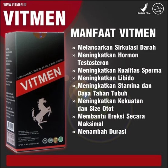 Original Suplemen Pria Tahan Lama / Vitmen Asli 100%